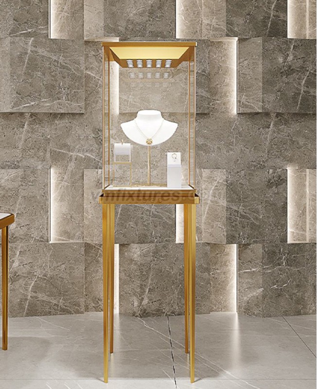 Modern Luxury Jewelry Showcase Display Case
