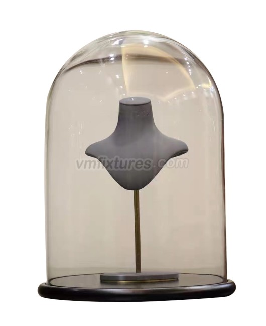 Dome Glass Jewelry Display Case
