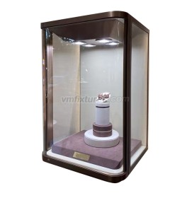 Luxury Stainless Steel Hanging Wall Jewelry Display Case