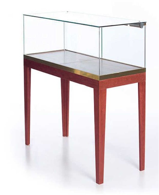 Luxe Creatief Ontwerp Houten Glas Sieraden Winkel Display Teller Showcase
