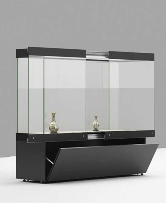 Luxe Creatief Ontwerp Houten Glas Sieraden Winkel Display Teller Showcase