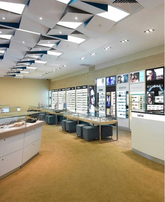 Creative Modern Custom Optical Showroom Display New Optical Shop Design