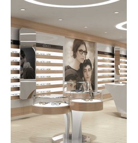 Creative Modern Custom Optical Shop Counter Design New Optical Showroom Interior Design