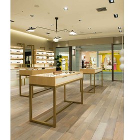 Creative Modern Custom Optical Shop Interior Design Wall Design Retail Eyewear Display Stand
