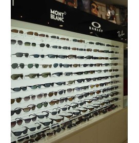 Creative Modern Custom Small Sunglass Rack Wall Wooden Wall Mounted Optical Displays