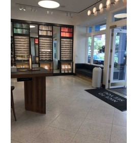 Creative Modern Custom small Optical Shop Design Wooden Glasses Display Stand