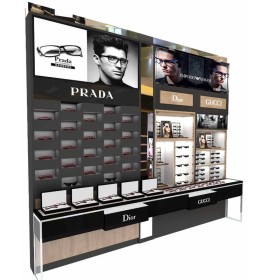 Modern Custom Creative Design Eyeglass Shelf Wooden Eyeglasses Display Rack