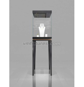 تصميم إبداعي فاخر للبيع بالتجزئة عرض مجوهرات زجاجية حديثة للبيع