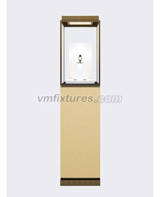 High End Luxury Glass Watch Pedestal Showcase 