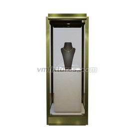 High End Luxury Shop Glass Pedestal Display Case