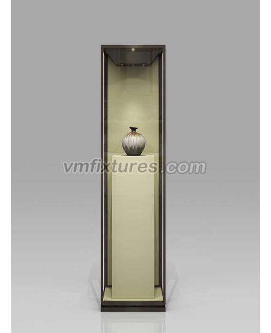 High End Luxury Glass Museum Pedestal Display Showcase