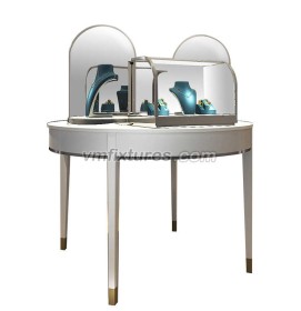 Commercial Custom Modern Tabletop Glass Dome Jewelry Display Case