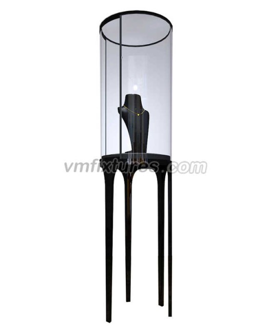 Commercial Custom Design Portable Glass Jewelry Display Case