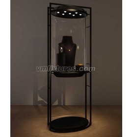 Armários de exibição de joias de vidro de varejo com design personalizado comercial moderno para venda