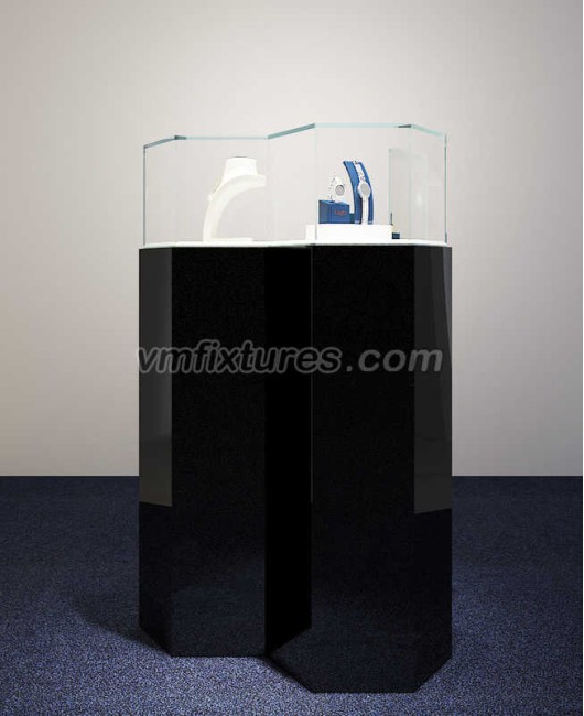 Дизајнирани малопродајни стаклени витрине за накит за продавнице
