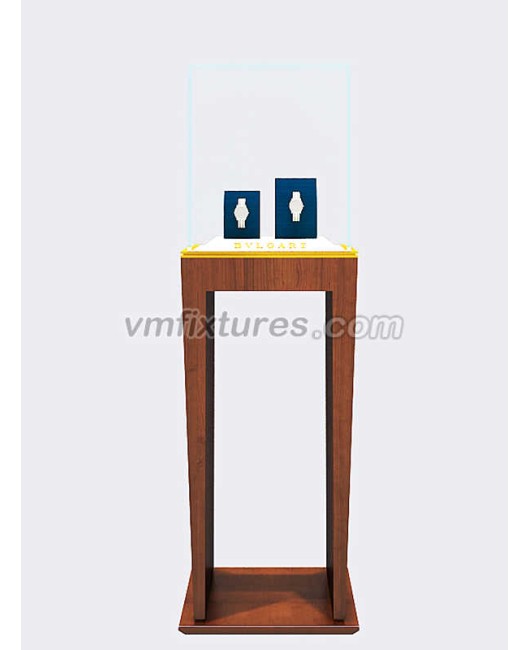 Βιτρίνα επίδειξης καταστήματος με ξύλινα ρολόγια λιανικής πώλησης υψηλής ποιότητας