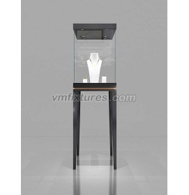 Creative Design Luxury Retail Modern Glass Jewelry Display Case For Sale