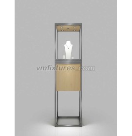 Creative Design Luxury Modern Retail Glass Portable Jewelry Showcases