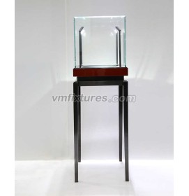 High End Luxury Wooden Glass Portable Jewelry Store Display Showcase
