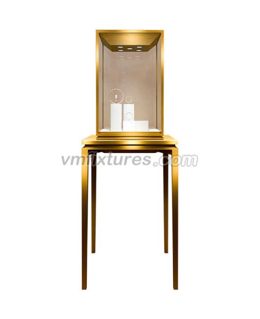 Дизајн по мери Модерна малопродајна дрвена комерцијална стаклена витрина Накит