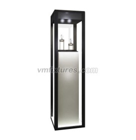 High End Glass Tall Watch Pedestal Display Showcase 