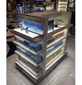 Creative Design Custom Modern Retail Cosmetic Gondola Rack Makeup Display Shelves