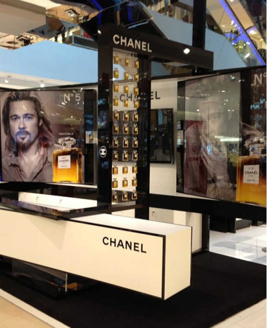 Creative Design Custom Modern Retail Perfume Display Showcase Counter