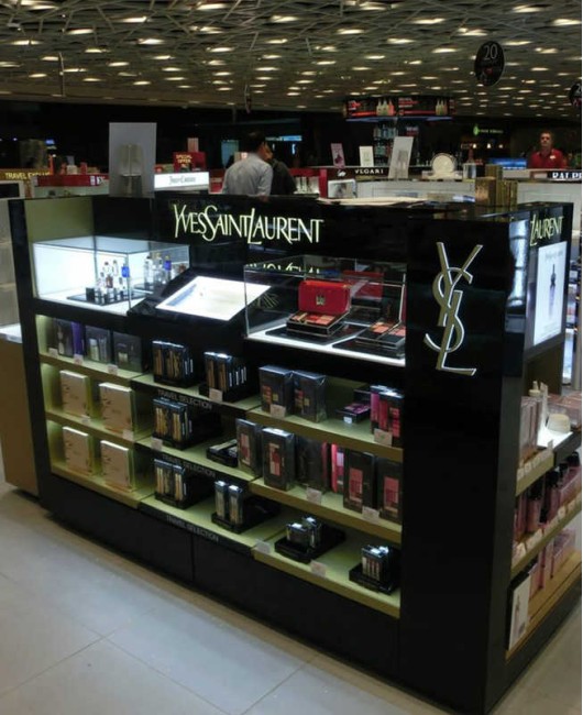 Creative Design Custom Luxury Retail Cosmetic Makeup Gondola Display Shelves