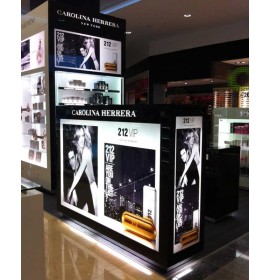Creative Design Custom Retail Cosmetic Display Kiosk Luxury Cosmetic Display Stand
