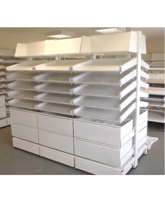 Creative Modern Retail Medicine Pharmacy Shelving For Sale