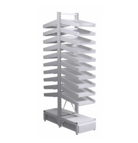 Creative Modern Retail Medicine White Pharmacy Shelves For Sale