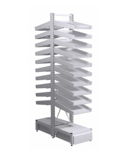 Creative Modern Retail Medicine White Pharmacy Shelves For Sale