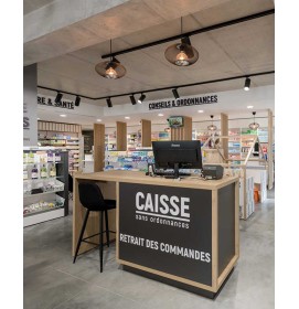 Custom Creative Modern Retail Wooden Medical Store Interior Design