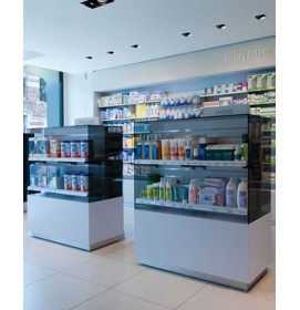 Custom Creative Modern Retail Modern Pharmacy Medical Shop Design