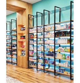 Custom Creative Modern Retail Pharmacy Medicine Rack