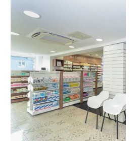 Custom Creative Modern Retail Wooden Pharmacy Store Design
