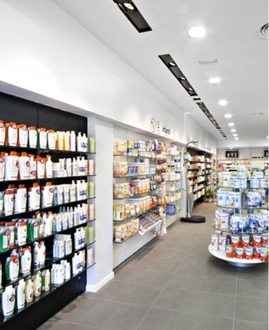 Custom Creative Modern Retail Modern Pharmacy Medical Shop Design