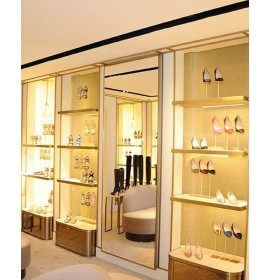 Luxus Kreatives Design Holz Glas Schmuck Shop Display Theke Vitrine