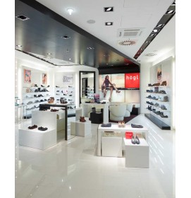 Commercial Luxury Retail Shoes Display Wall Stand