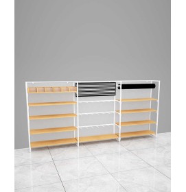 High End Creative Design Commercial Retail Single Sided Gondola Shelving