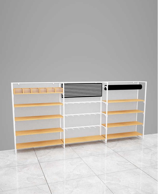 High End Creative Design Commercial Retail Single Sided Gondola Shelving