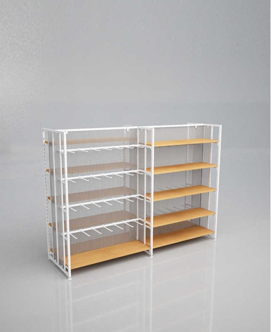High End Creative Design Modern Gondola Supermarket Steel Shelf