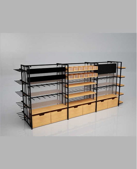 High End Creative Design Modern Gondola Shelving and Retail Store Fixtures