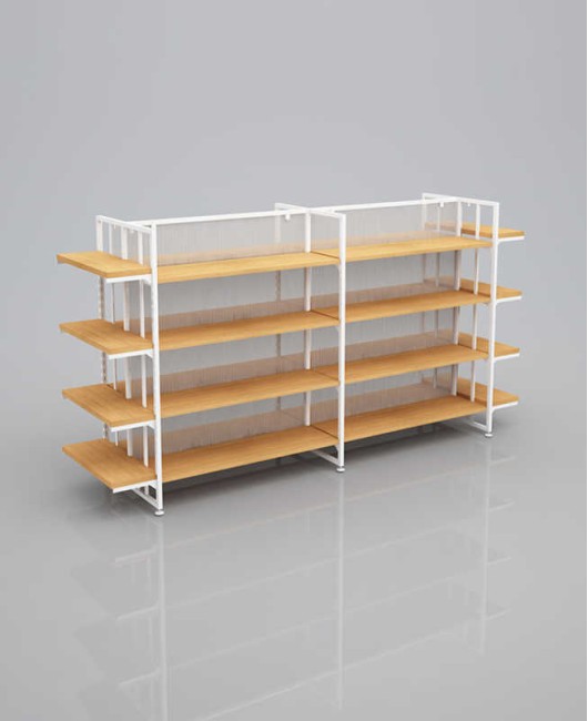 Creative Modern Store Shelves Retail Gondola Shelving For Sale