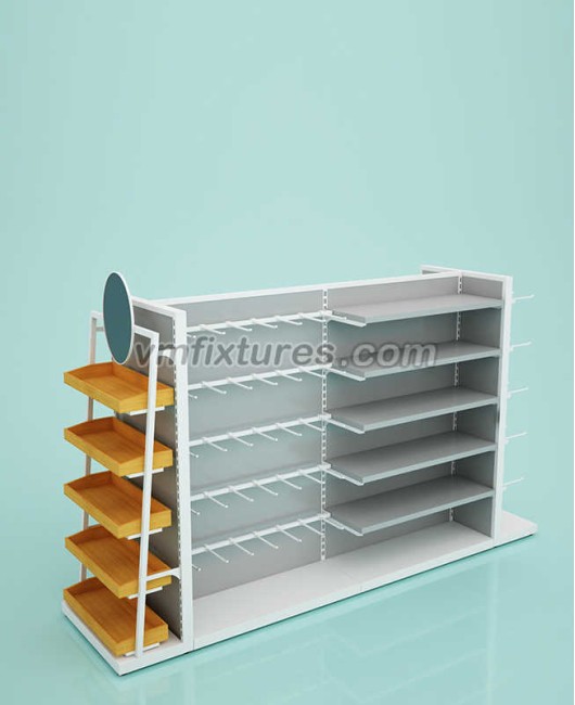 Creative Modern Retail Store Shelves Gondola Display Rack