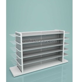 Creative Modern Retail Store Shelves Metal Gondola Display Shelves