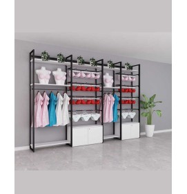 High End Creative Design Commercial Retail Boutique Clothing Display Racks