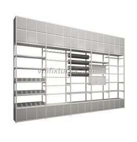 Creative Modern Retail Supermarket Shelves Wall Mounted Clothing Rack For Retail Store