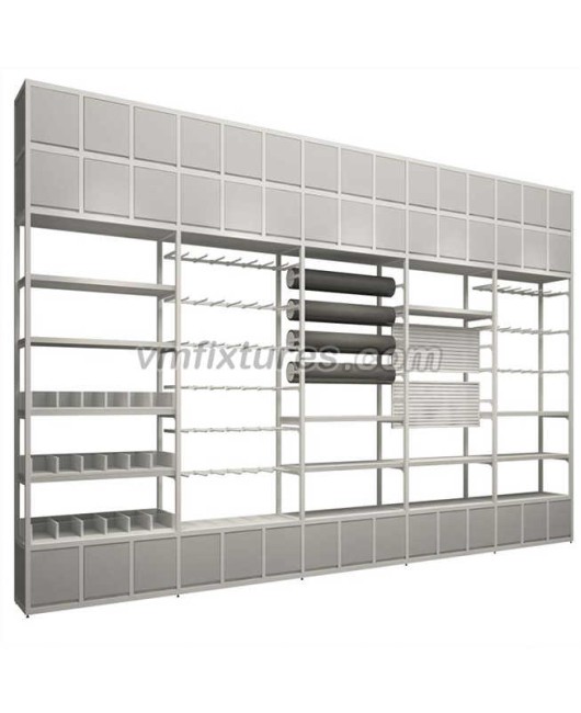 Creative Modern Retail Supermarket Shelves Wall Mounted Clothing Rack For Retail Store