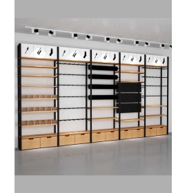 High End Creative Design Commercial Retail Wall Mounted Racks For Supermarket
